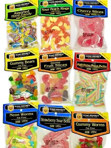 King Henry's Sweet n Sour Candies Low Fat Snack Candy 12ct