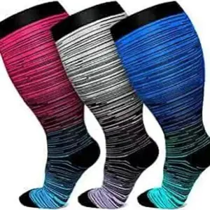 New fattening pressure, fat socks plus extra large socks, nylon compression socks, pattern sports socks