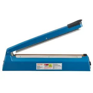 VEVOR Impulse Sealer 16 inch, Manual Heat Seal Machine with Adjustable Heating Mode, ABS Shrink Wrap Bag Sealers for Plastic Mylar PE PP Bags, Portable Poly Bag Sealing Machine with Extra Replace Kit
