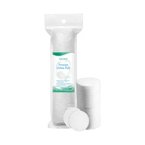 Pure Organic Premium Cotton Pads, Eco-Friendly Choice for Natural Beauty Skincare Comfort Soft Absorbent