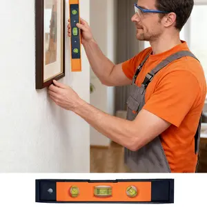 Magnetic Level Tool, 23cm Fish Rocket Spirit Level, Pocket Portable Leveling Instrument, Ideal for Framed Art & Gifts, Perfect for Calibration
