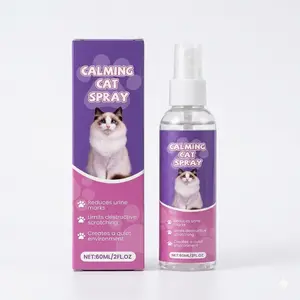 Calming Cat Spray – Reduces Urine Marking & Destructive Scratching – Natural Pheromones – Vet Formulated – Creates a Quiet Environment – 60ml (2 fl oz)