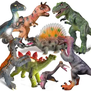 8 PCS Dinosaur Toys, Jumbo Dinosaur Toys for Boys and Girls, Large Soft Dinosaur Toys for Dinosaur Lovers - Perfect Dinosaur Party Favors