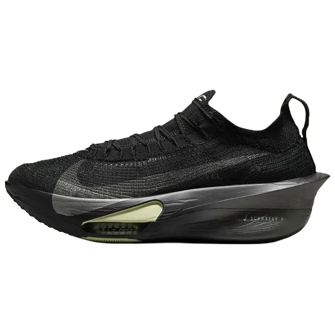 Nike Air Zoom Alphafly Next 3 Black Olive Aura Comfort Low Top Running Shoes Men's HV6350-001