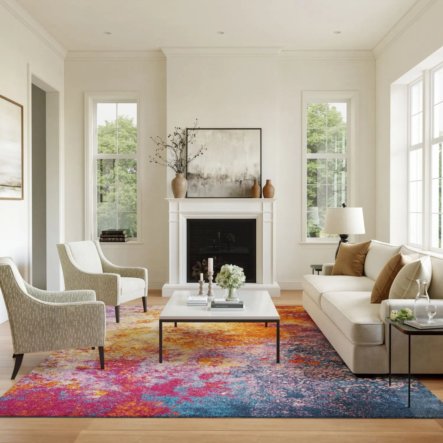Nourison Passion Colorful Indoor Area Rug - Home Decorative Piece, Room Decoration Option for Living Room Rugs, Home Decorative Rugs, Room Decoration Rug