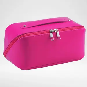 Large Capacity Cosmetic Bag – Double-Lined Design for Toiletries