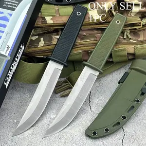 High Hardness Survival Fixed Blade Knife with Sheath, 8cr13mov Blade Nylon Fiber Handle, Camping Outdoor Edc Tool, Tactical Knives