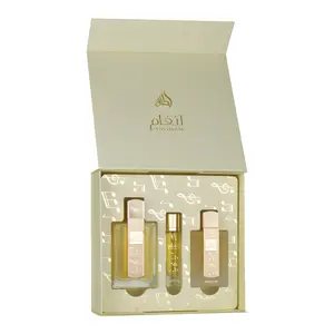 Lattafa Set Angham  3 Pcs 3.4 Oz Edp + 12Ml Travel Spray + 50Ml Hairmist Women