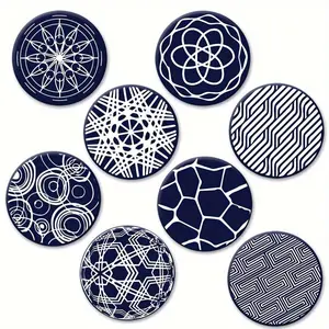 Silicone Coaster, 6 Counts/set Round Soft Rubber Non-slip Heat Insulation Coffee Mat, Waterproof Oil-proof Anti-scalding Coaster