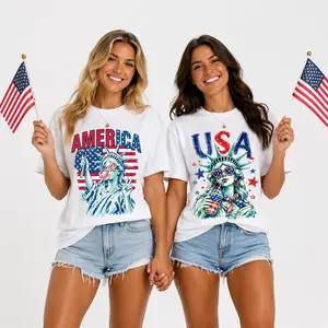 USA 250th Anniversary, Independence Day , 4th of July tshirt,Patriotic,A Great Gift for Friends and Family, Casual，1776-2026 Patriot Eagle Statue of Liberty American Flag, funny unisex tee,Memorial Day Shirt,Unisex 100% Cotton Crew Neck T-Shirt