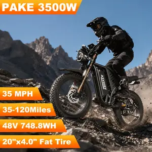 【ASYHIEF AX100 Ebike】ASYHIEF Electric Bike for Adults 3500W Peak,20" All-Terrain Fat Tire,35MPH Electric Dirt Bike for Road Sand Mountain Snow - 48V 15.6AH UL2849 Battery Powered Electric bike