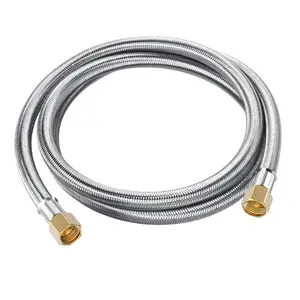 【Holiday Special】GasXpert 3/8" to 3/8" Braided Gas Hose, 6ft – Heat & Pressure Resistant, Perfect for Camping & BBQ