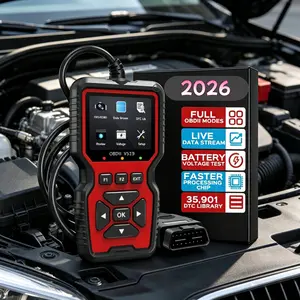 2026 New Powerful OBD2 Scanner Diagnostic Tool - Engine Code Reader, Full OBD2 Features, Reset, Modes 6&8, Suited for DIY Car Owners & Mechanics, Car Voltage Tester, Voltage Test, Automotive Diagnostic Scanner, Vehicle Diagnostic Scanner