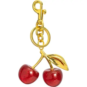 Cherry Keychains Bag Charms Purse for Women, Car Key Chains Women Cute Gifts for Birthday Mothers Christmas Valentine