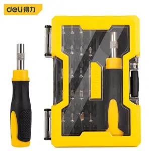 Deli 21 in 1 Mini Screwdriver Set Small Precision Magnetic Tiny Screwdriver Bit Kit Repair for Phone Game Console Tablet Glasses