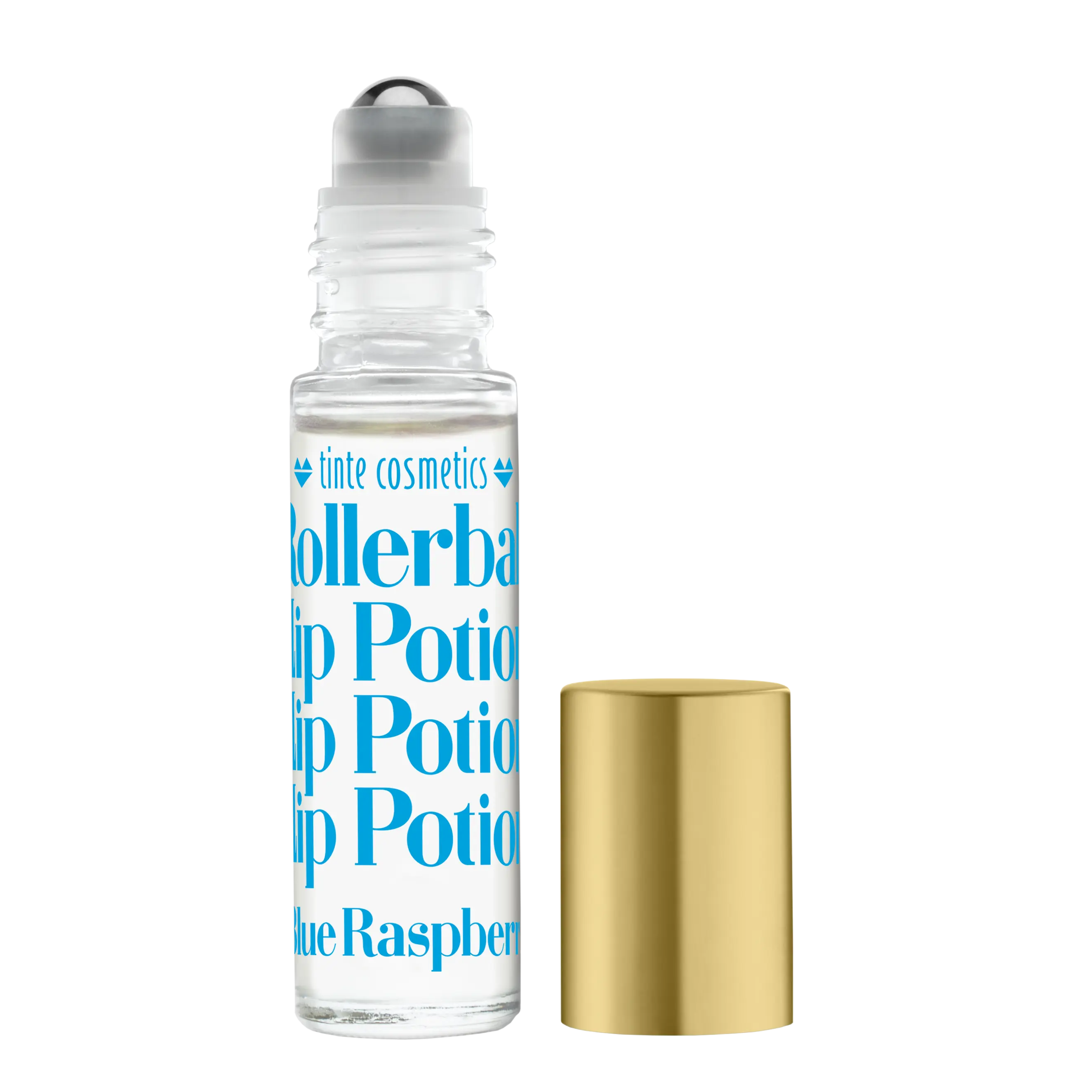 Tinte Cosmetics Blue Raspberry Scented Rollerball Lip Potion - 8.8ml Certified Organic Shea Glossy Lipgloss, Shiny, Roll On Sweet Shine, Nourishing, Non-Sticky, Organic & Natural, Gluten Free, Cruelty Free, Unisex Lip Care (Beauty & Personal Care)