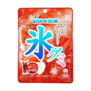 UHA Mikakuto Japan Crystal Clear Gummy Cola Flavor with Crunchy Crystals 40g - Unique Japanese Candy Snack