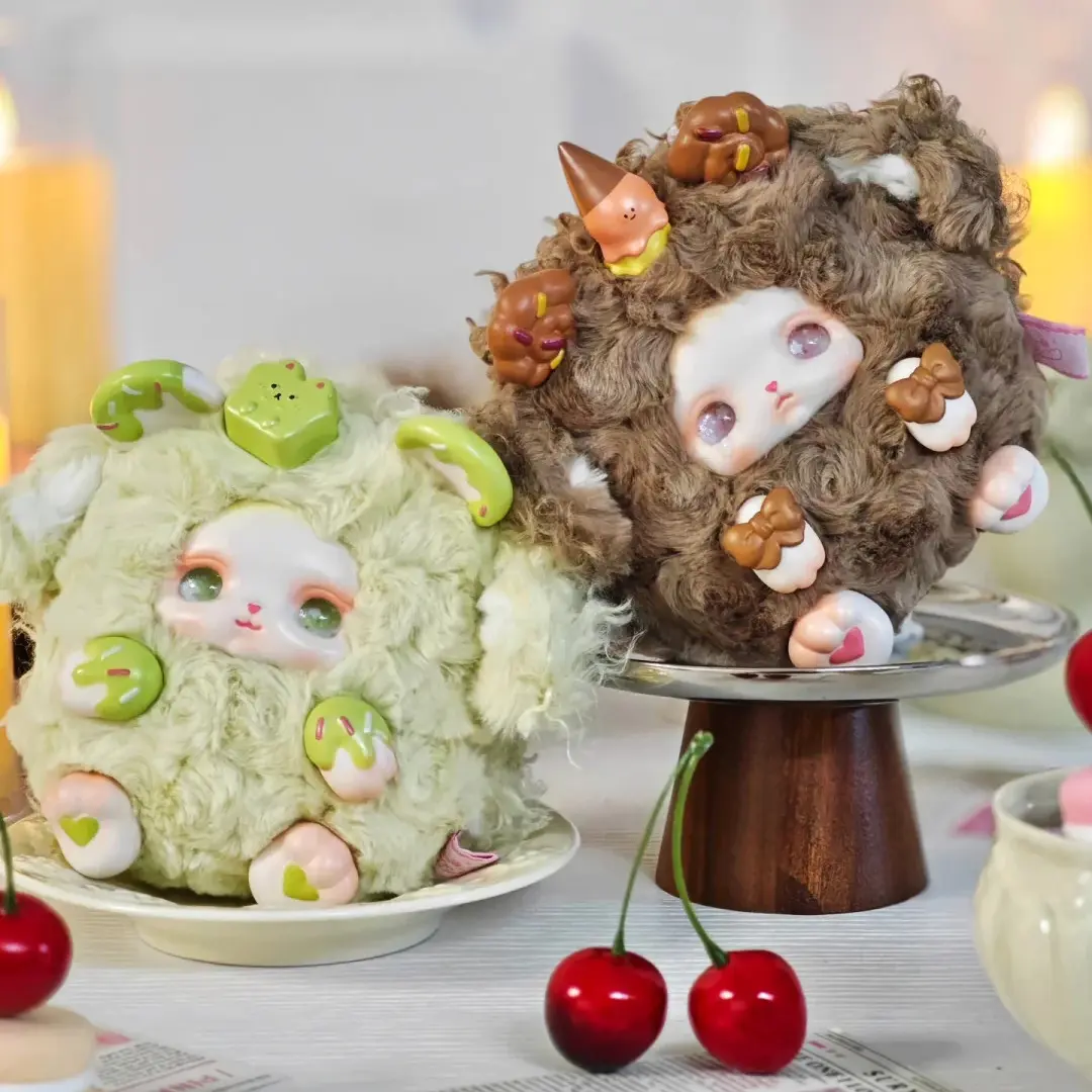LOLOAN Dessert Series Plush Blind Box - Random Style, Boxed Collectible Toys and Plushies, Blind Bag Prizes