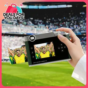 HPRT Z3 (2-IN-1): Instant camera × Photo Printer with 10 sheets photo papers - Black/Reddish-Brown/Emerald Green. Ideal for weddings, travel, and parties. Prints 2x3” photos with vibrant colors and modern style. Supports AR video function