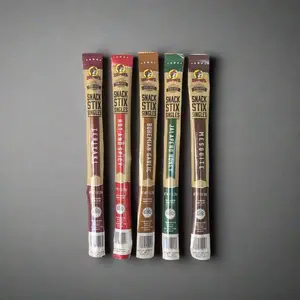 Buc-ee's Pork & Beef Snack Stix Singles - Protein-Packed Mesquite, Jalapeño, Bohemian Garlic & Peppered Hot Flavors for On-The-Go Snacking