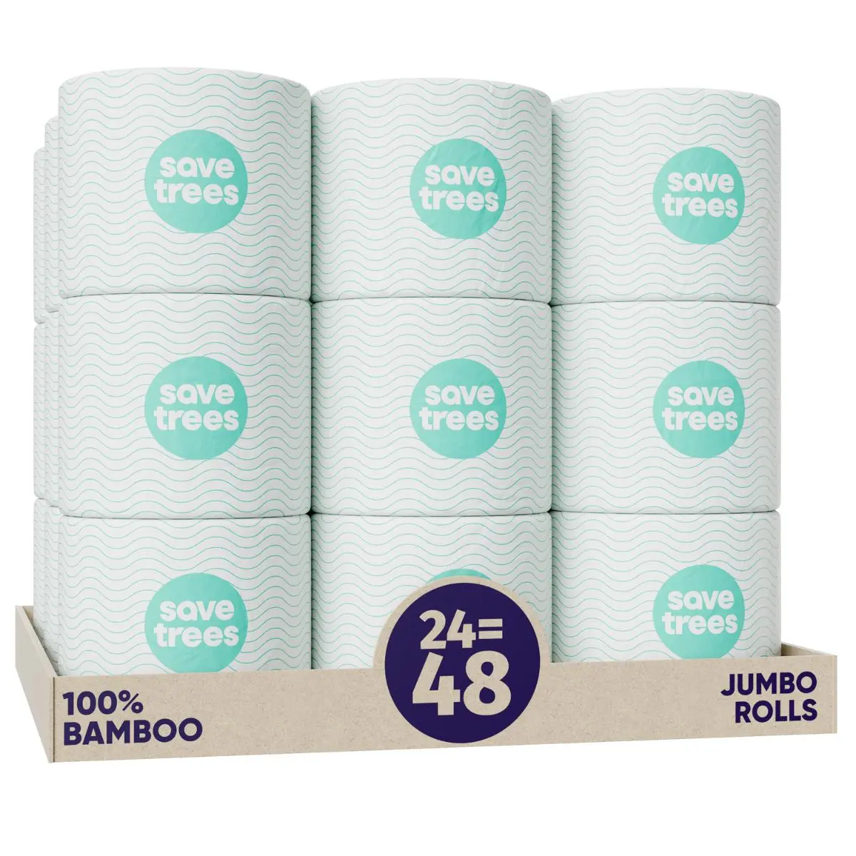 Save Trees Bamboo Toilet Paper, 24 Pack