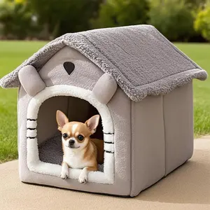 Cozy Pet Bed for Cats, Small Dogs & Puppy, Washable Polyester Material, All-Season Comfort, Durable Design, Various Sizes Available