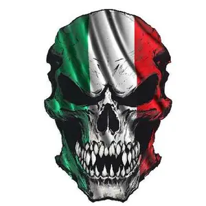 Italian skull Car Sticker