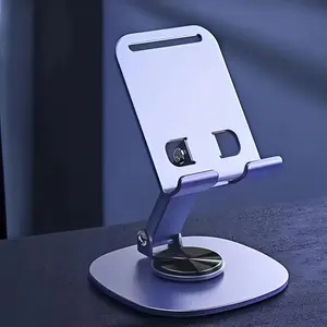 Adjustable Compact Metal Universal Cell Phone Holder, Foldable Portable Durable Stable Mount, Compatible with Mobile Phones and Tablets, Computers & Office Equipment Accessory