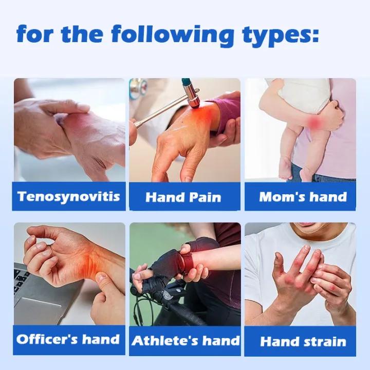 Heated Hand & Wrist Massager, Wireless Electric Massage Strap, Adjustable Strap, Pain Relief & Stress Relief, Soothing Wrist Therapy, 3–5 Modes, 3 Heat Levels, 9 Strength Settings, Portable Hand Care Gift for Men & Women