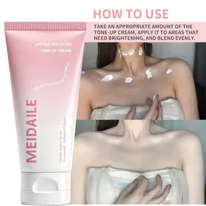Tone-Up Cream with Centella Asiatica & Niacinamide: Instant Brightening, Long-Lasting Isolation, Lightweight & Non-Greasy for Face & Body, Perfect for Daily Makeup Base (50g)