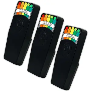 3 Pack Black K2 EMF Detector for Ghost Hunting with 5 Level LED Portable Handheld Magnetic Field Detector EMF Meter Ghost Hunting Equipment Electromagnetic Paranormal Equipment Tester Up to 20 + MG