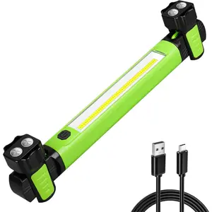 Work Light, 2500LM Bright LED Work Lights, 5200mAh Rechargeable Magnetic Underhood Work Light with Hooks, Cordless Battery Powered Mechanic Light for Car Repairing/Inspection/Garage/Workshop/Emergency