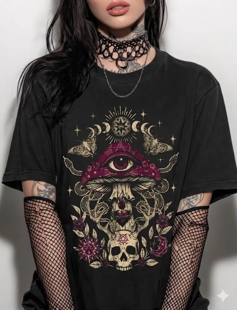 hysteric glamour skullberry t shirt - TikTok Shop