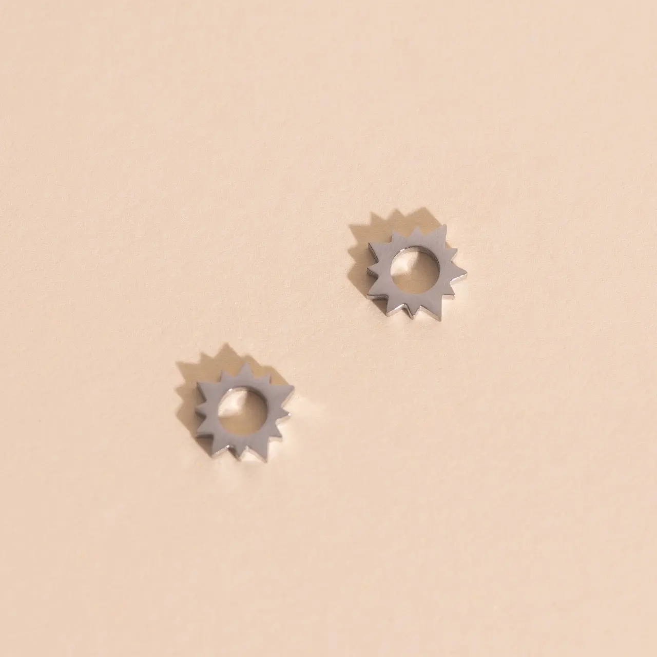 Sunburst Huggie Hoop Charms