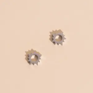 Sunburst Huggie Hoop Charms