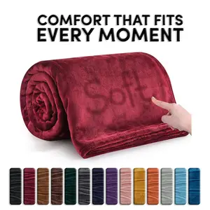 Premium Ultra-Soft 310 GSM Fleece Blanket – Warm & Lightweight for Cozy Nights – Available in King, Queen, Twin & Throw Sizes