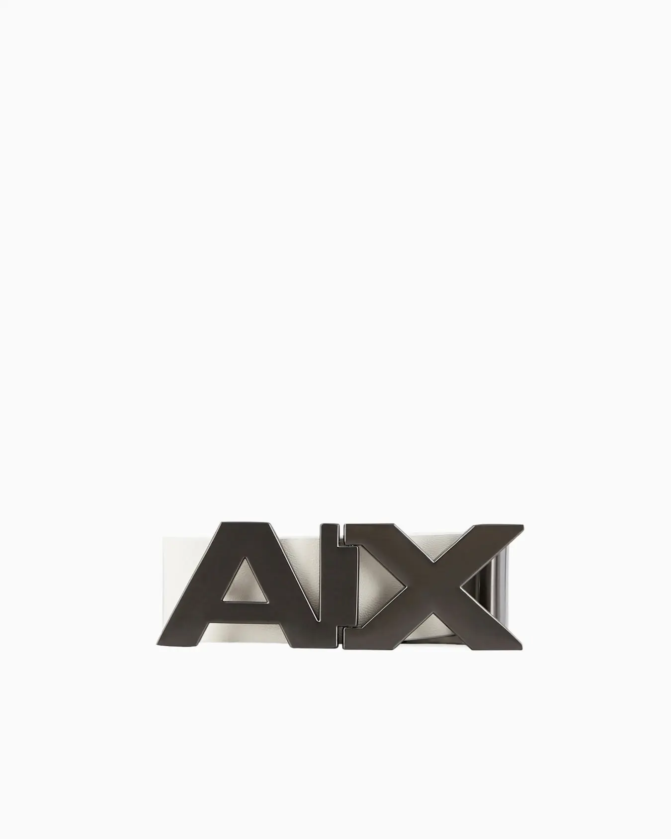 Armani Exchange WHITE REVERSIBLE LEATHER BELT