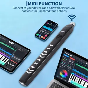 Digital Wind Instrument for Beginners and Adults – Portable Electronic Wind Controller with 10 Built-in Tones, 2 Fingering Modes, Sensitive Keys, Rechargeable Battery, MIDI Connectivity – Electric Saxophone/Flute EWI
