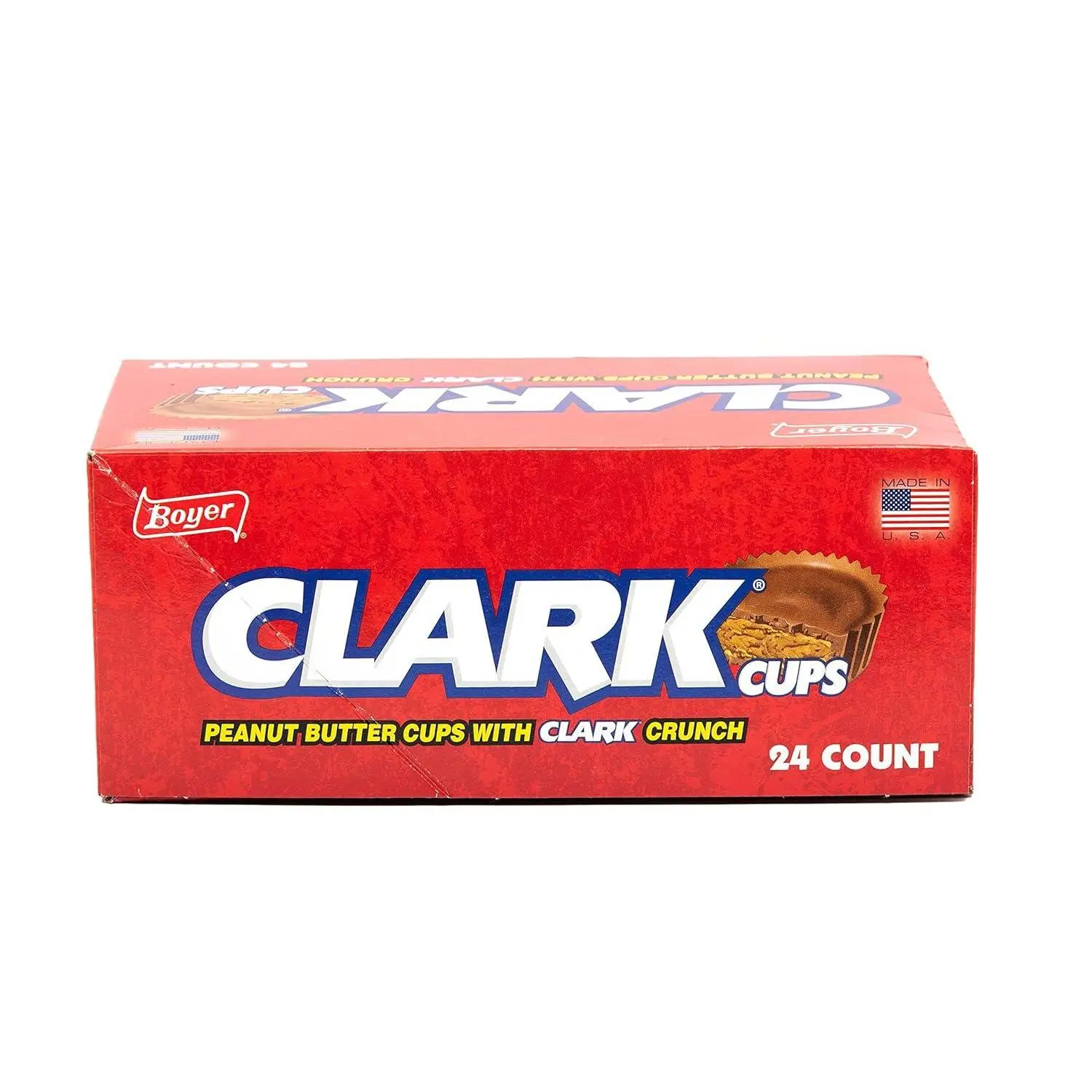 Boyer Clark Cups Peanut Butter Cup with Clark Crunch 24 ct