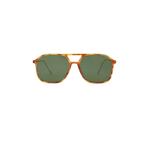 AIRE Cusp Sunglasses in Vintage Tortoise Gold & Khaki Mono