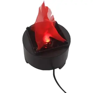 Led Mini  Flickering Flame Light -  Night Light With Realistic Silk Effect for Christmas Indoor Campfire Party Decoration,  Plug