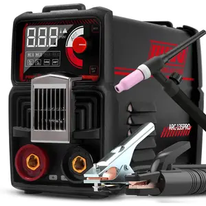 110V 135A Stick Welder Lift Tig Welder Digital Welding Machine with Overheat Protection,Electrode, Digital Screen, Quick Connector with Hot Start - MINI MMA Arc Welder with Lift TIG Torch