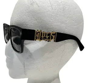 OG GANGSTER HARDCORE Dark Lenses with Black/Gold Full Frame - High-Quality Eyewear for a Unique Look