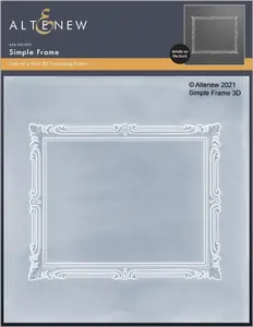 Simple Frame 3D Embossing Folder