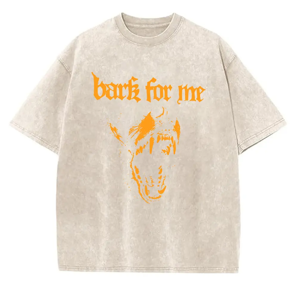 Washed T-shirt-Apricot