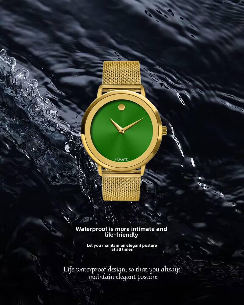 Ladies' luxurious gold watch - Swiss quartz movement, 3 ATM water resistance, luxurious wristwatch - specially designed for an elegant lifestyle, the perfect gift for her