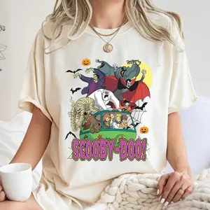 Scooby Doo Vintage Shirt Horror Movie Tee Skeleton Halloween Shirt Halloween Gifts Scooby Doo Halloween Party Costume Shaggy
