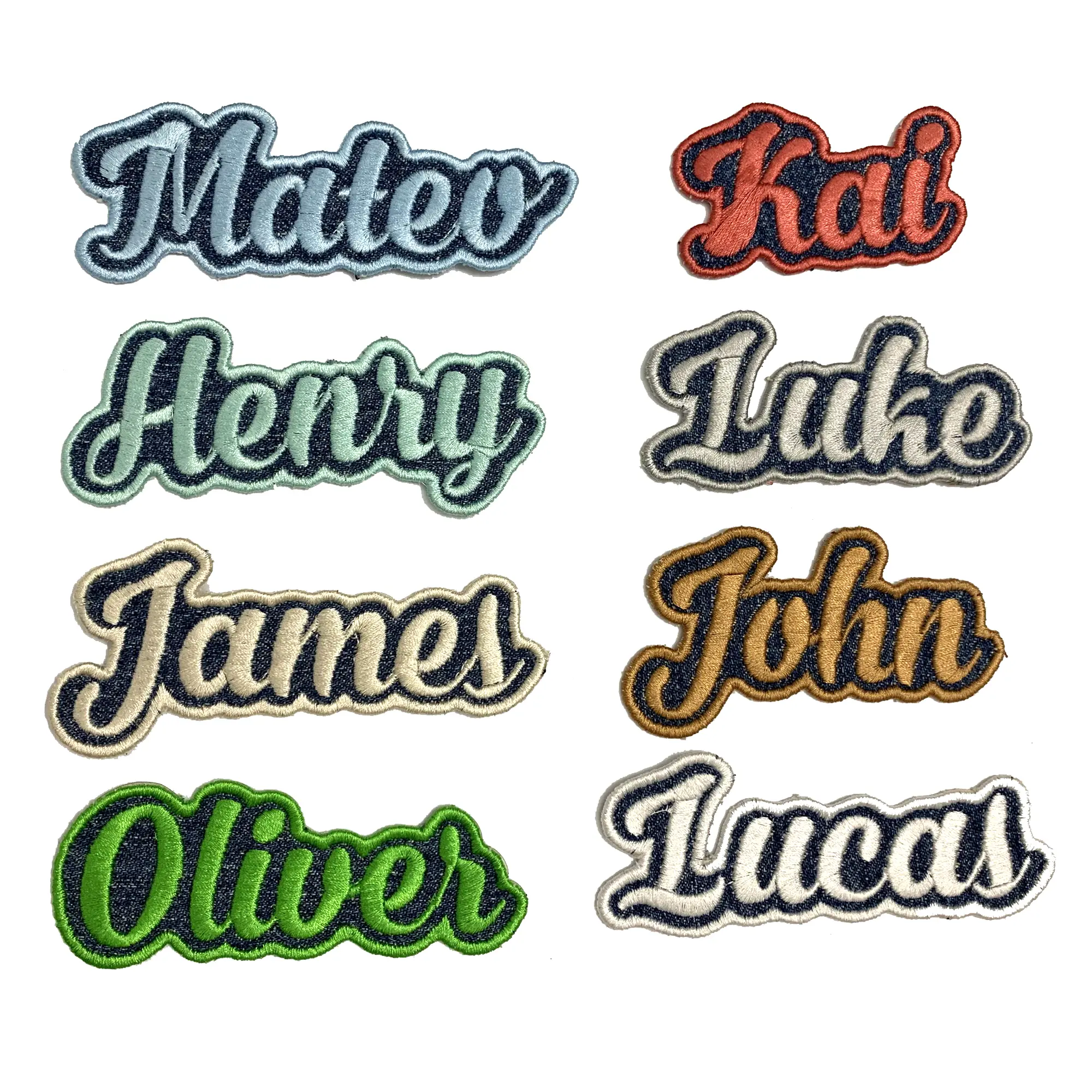 Personalized Name Patch Embroidered - Custom Text Patches - Sew On/Iron On/Hook & Loop Patch Applique for Clothes Hats Backpacks