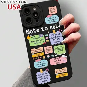 Cute Phrase Pattern Phone Case Full Body Shockproof Protective Cover Fashion Accessories Compatible with iPhone 11 12 13 14 15 Pro Max