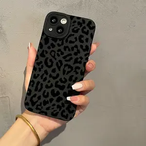 new style  Black Leopard Graphic Protective Phone Case For IPhone 11/12/13/14/12 Pro Max/15/XS Max/X/ Plus, Gift For Birthday, Girlfriend, Boyfriend